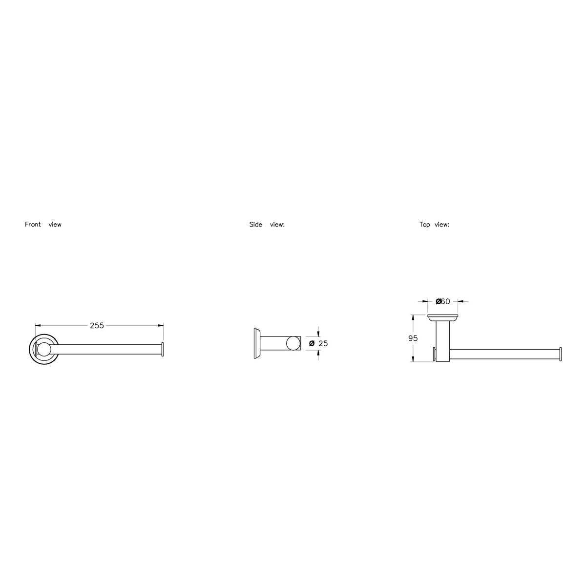 Brodware Manhattan Double Toilet Roll Holder | Hand Towel Holder