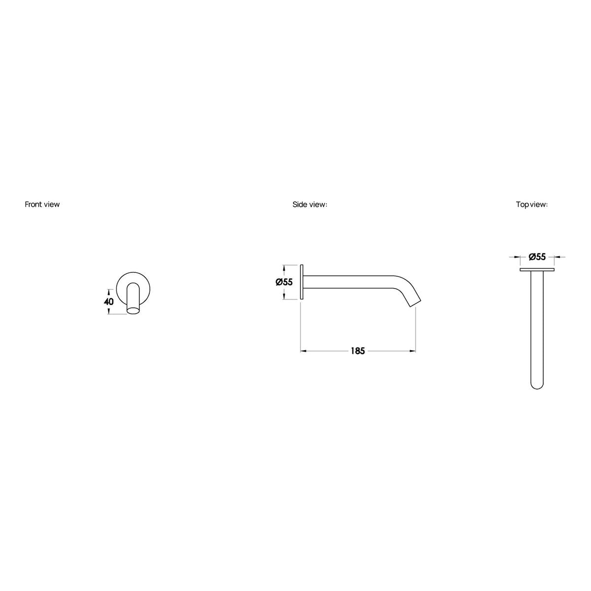 Brodware Nanobar Wall Spout
