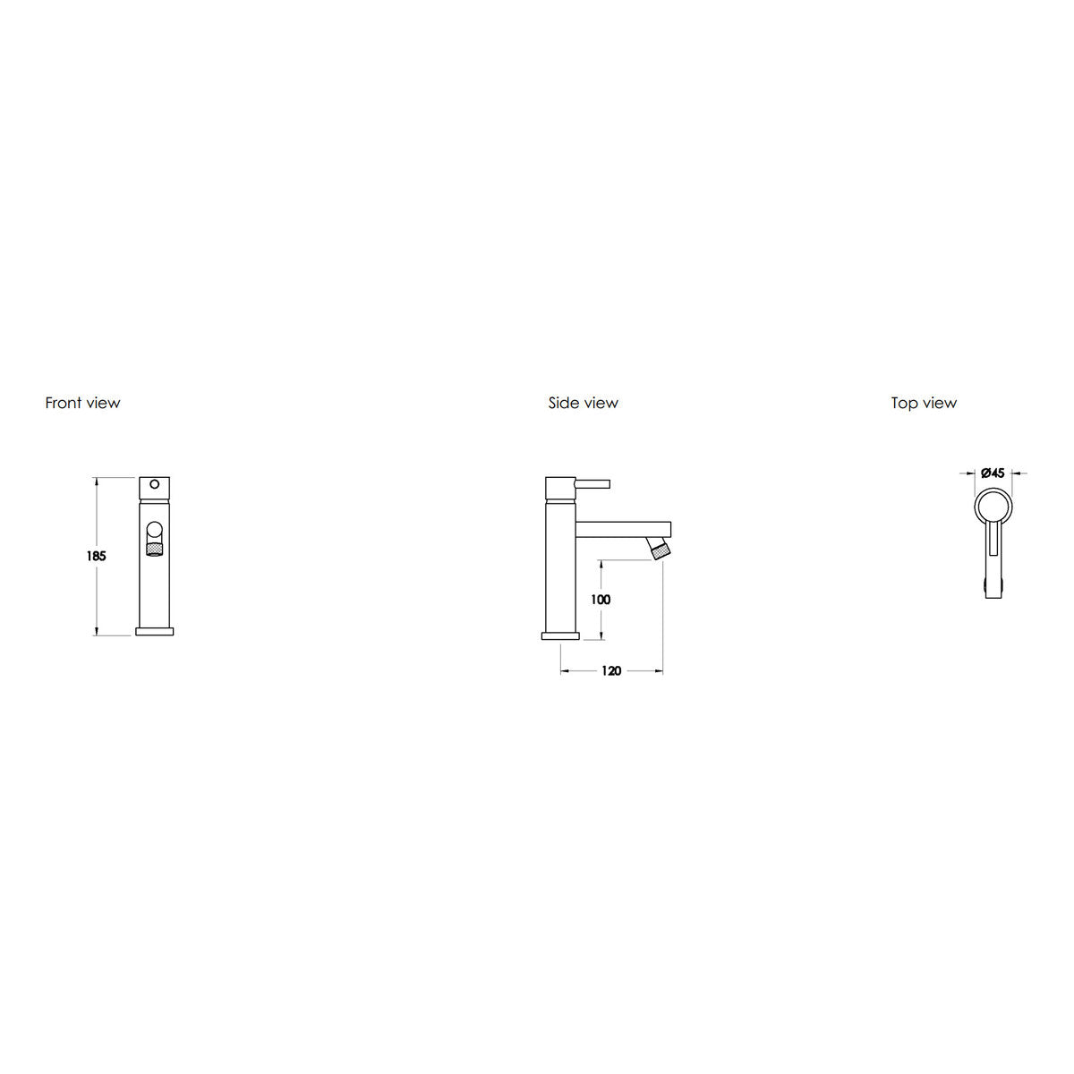 Brodware Yokato Basin Mixer III, Metal Lever