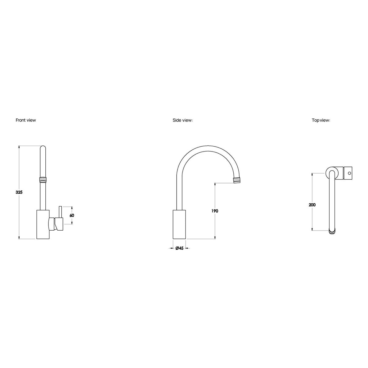 Brodware Yokato Kitchen Mixer III, Metal Lever