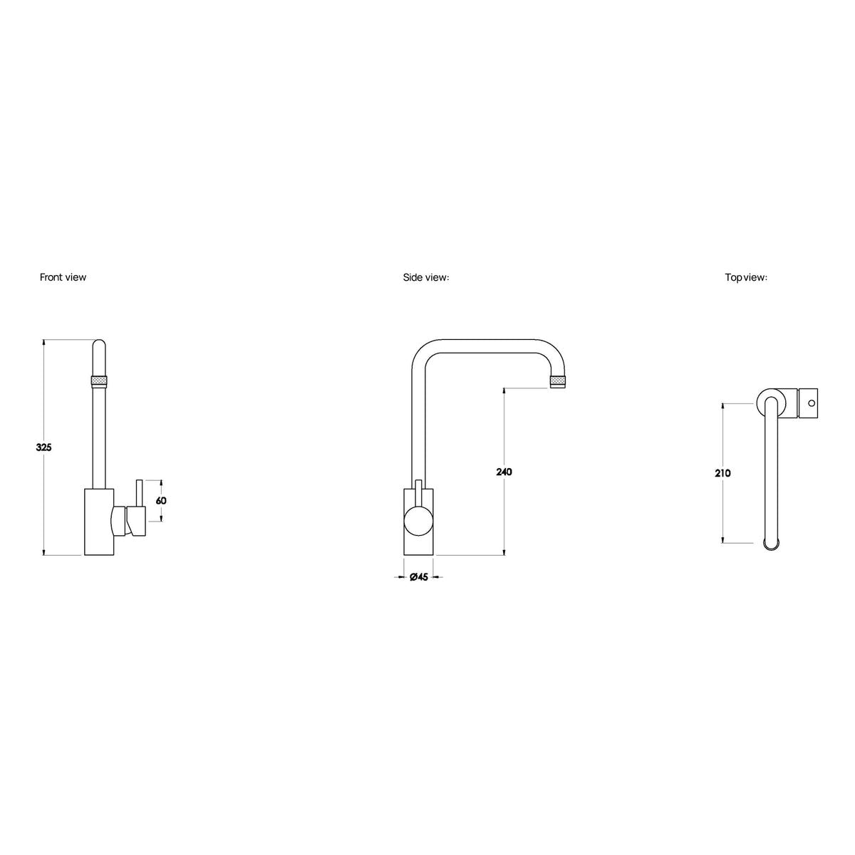 Brodware Yokato Kitchen Mixer I, Metal Lever