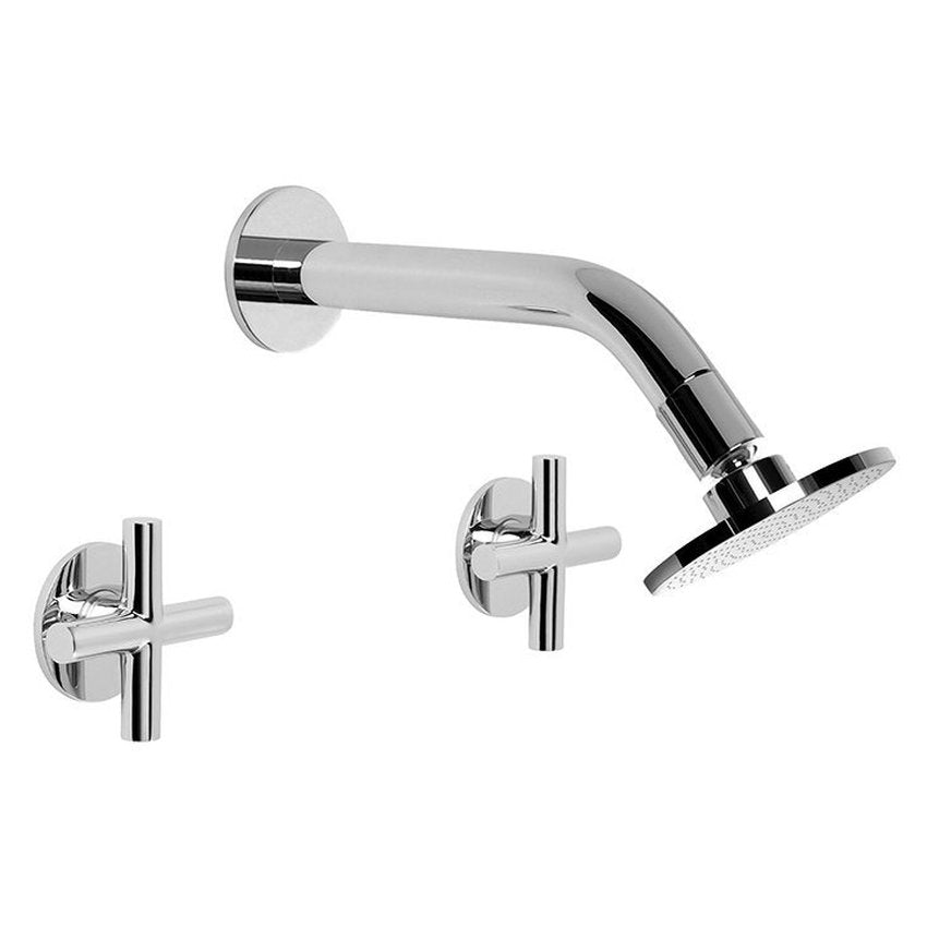 Brodware Yokato 100mm Shower Set, Cross Handle