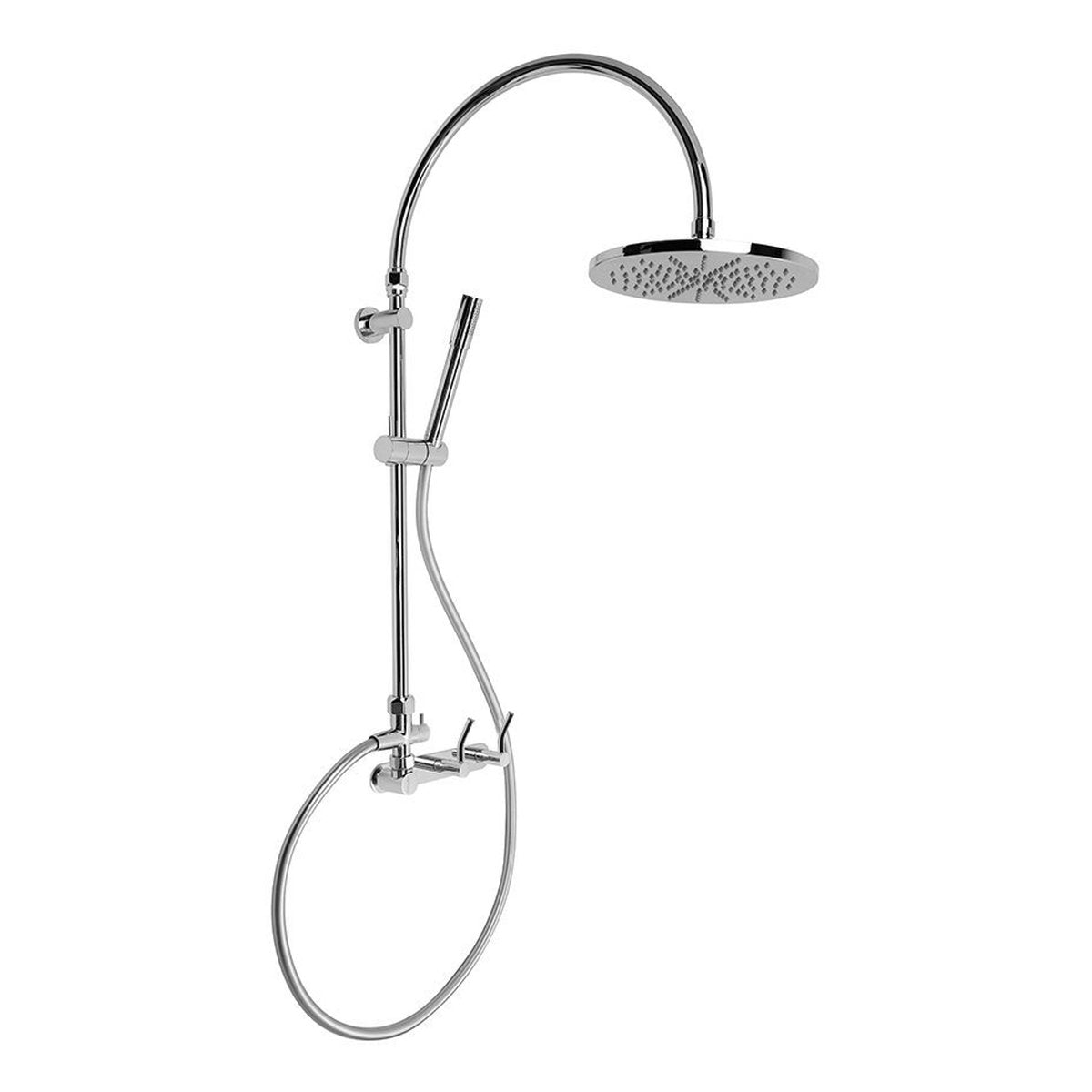 Brodware Yokato 225mm Shower Set II, Upswept Lever (DDA compliant)