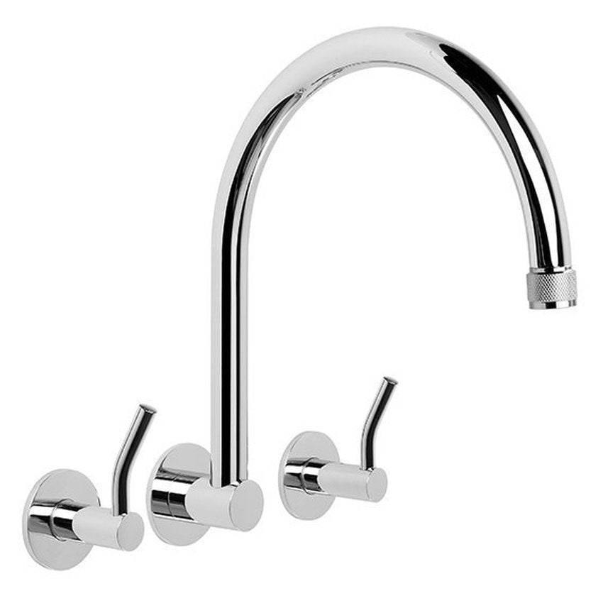 Brodware Yokato 235mm Wall Set, Upswept Lever (DDA compliant)