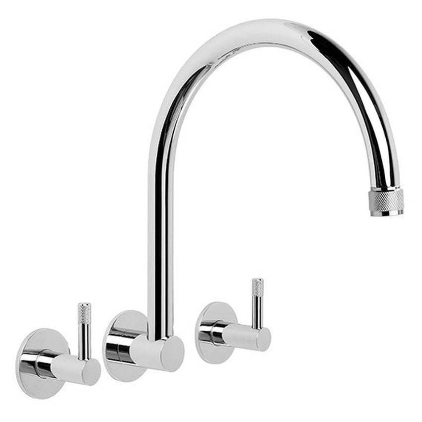 Brodware Yokato 235mm Wall Set, Knurled Lever