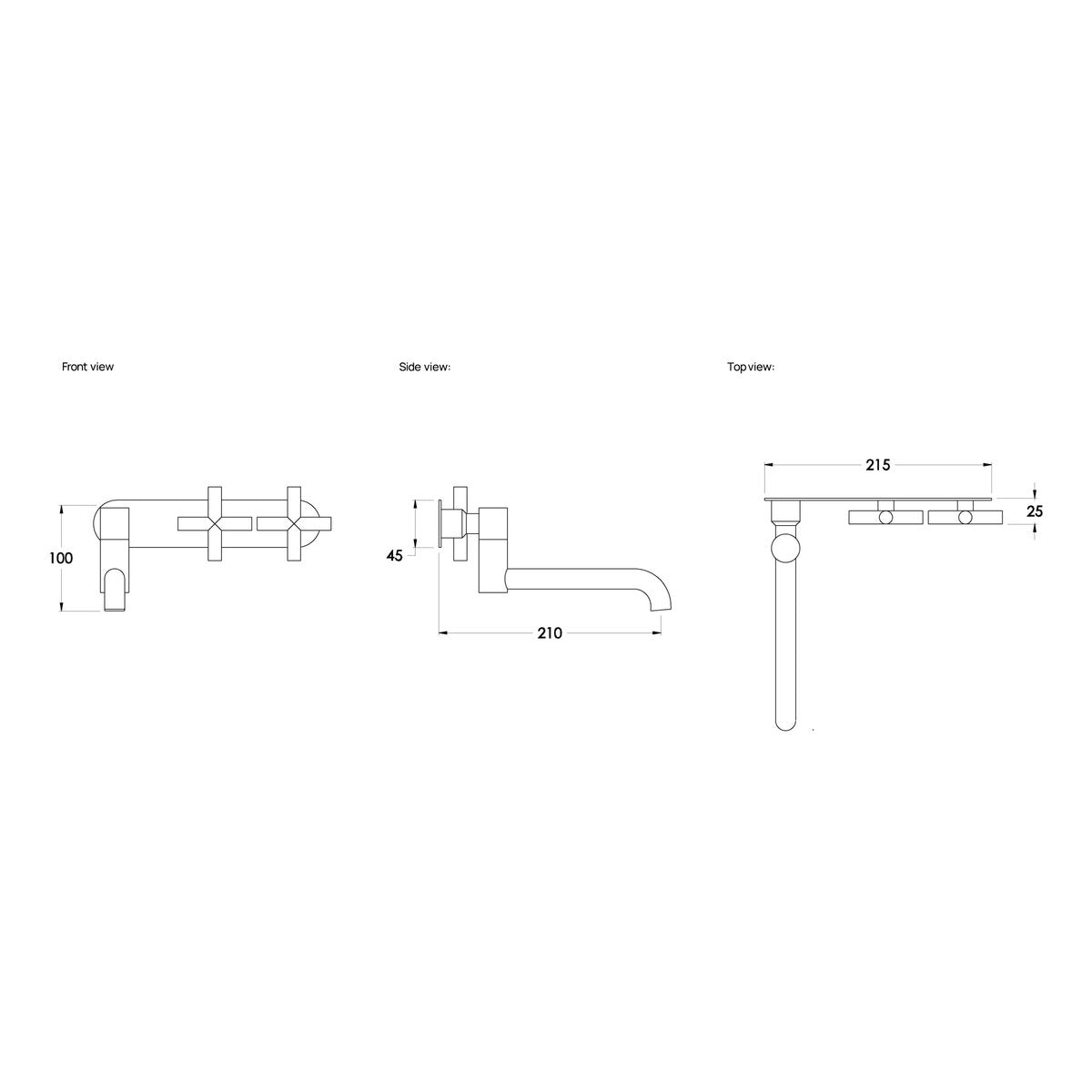 Brodware Yokato 210mm Wall Set II, Cross Handle