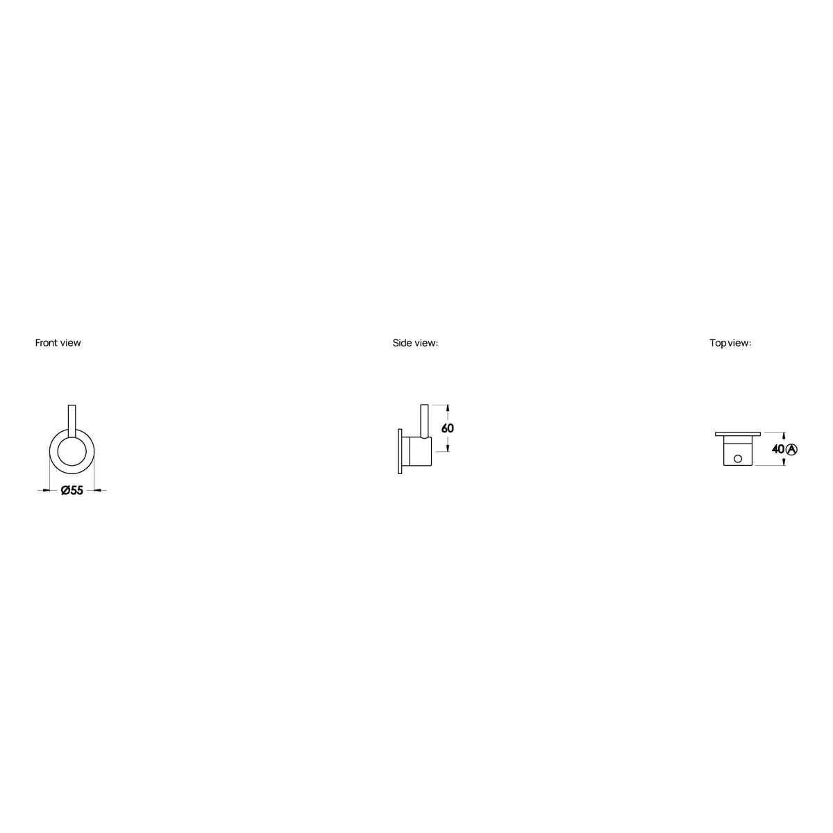 Brodware Yokato Wall Mixer II, Metal Lever
