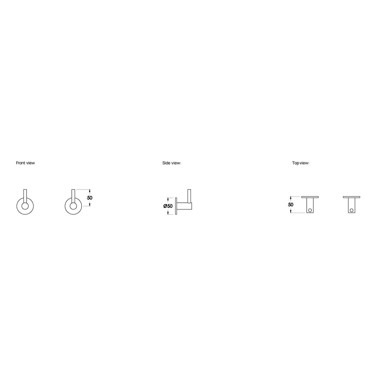Brodware Yokato Wall Taps II, Metal Lever