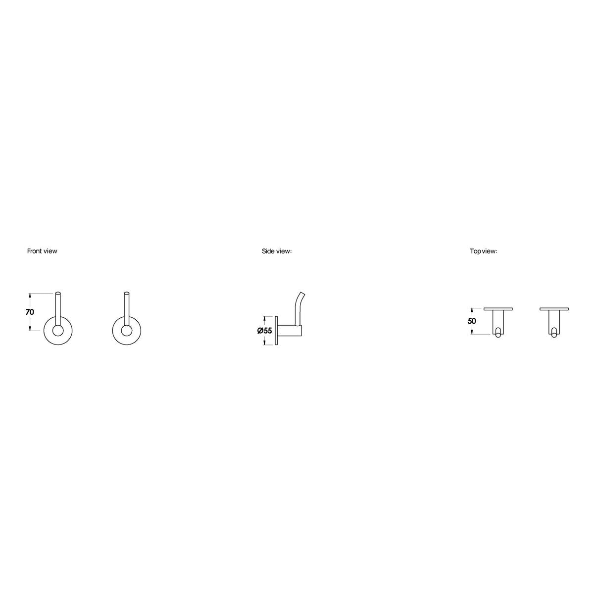 Brodware Yokato Wall Taps II, Upswept Lever (DDA compliant)