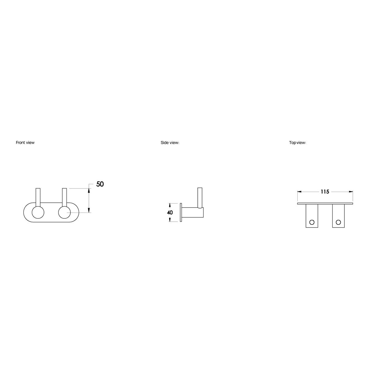 Brodware Yokato Wall Taps, Metal Lever