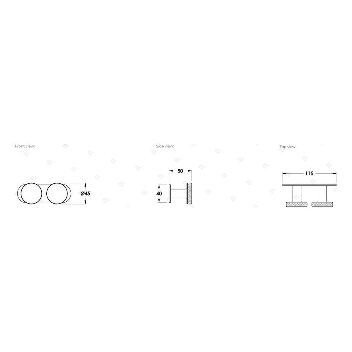 Brodware Yokato Wall Taps, Disc Handle