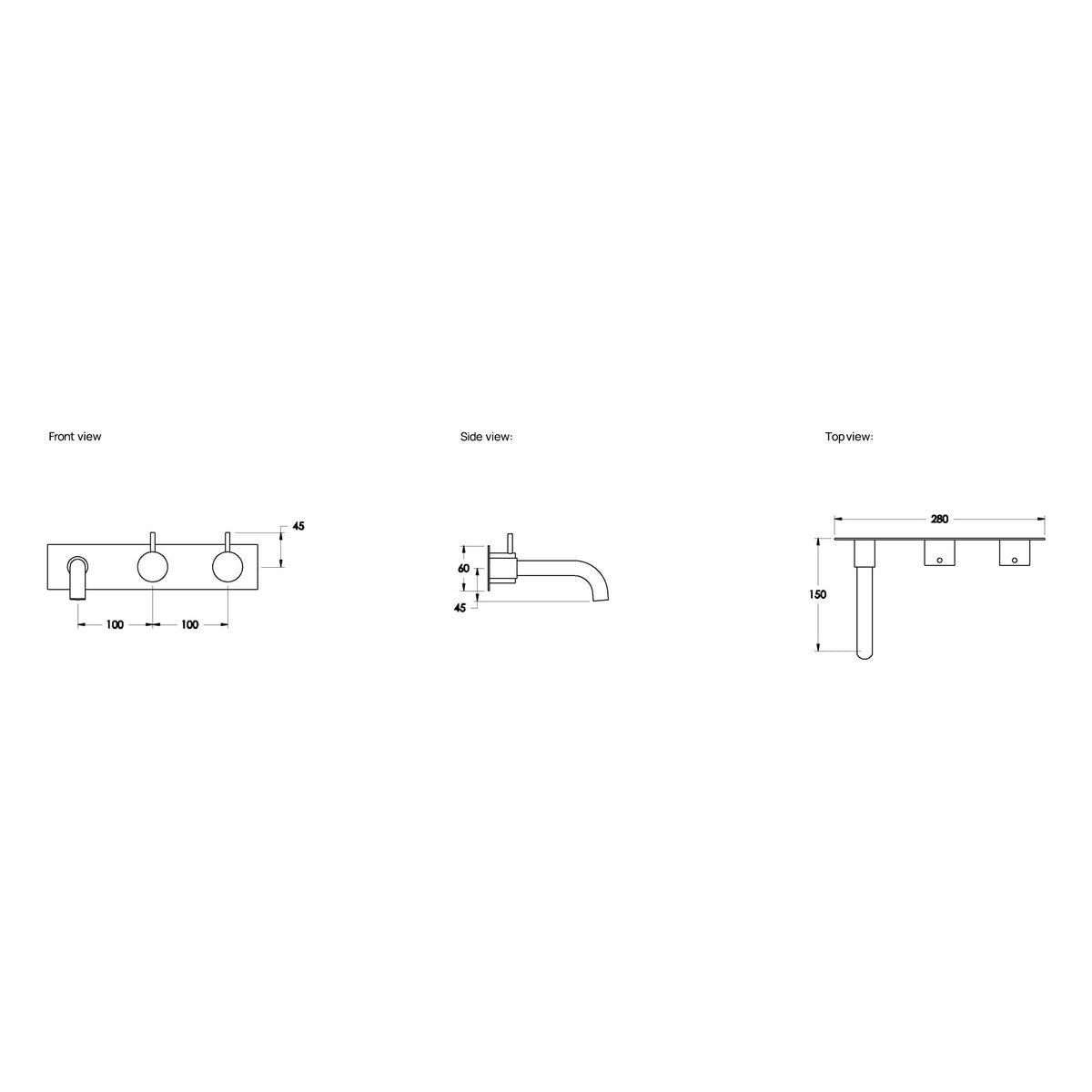 Brodware Minim 150mm Wall Set I