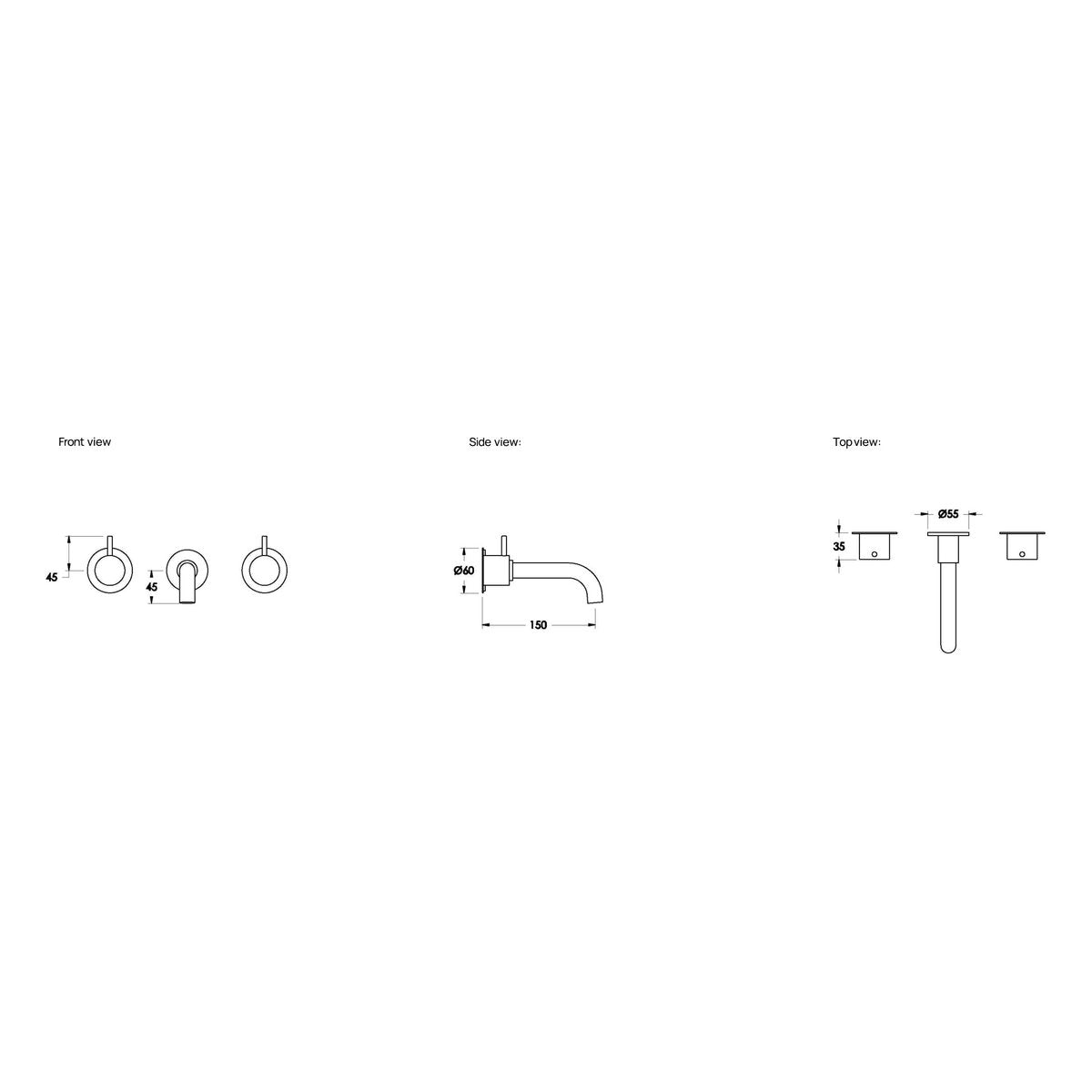 Brodware Minim 150mm Wall Set III