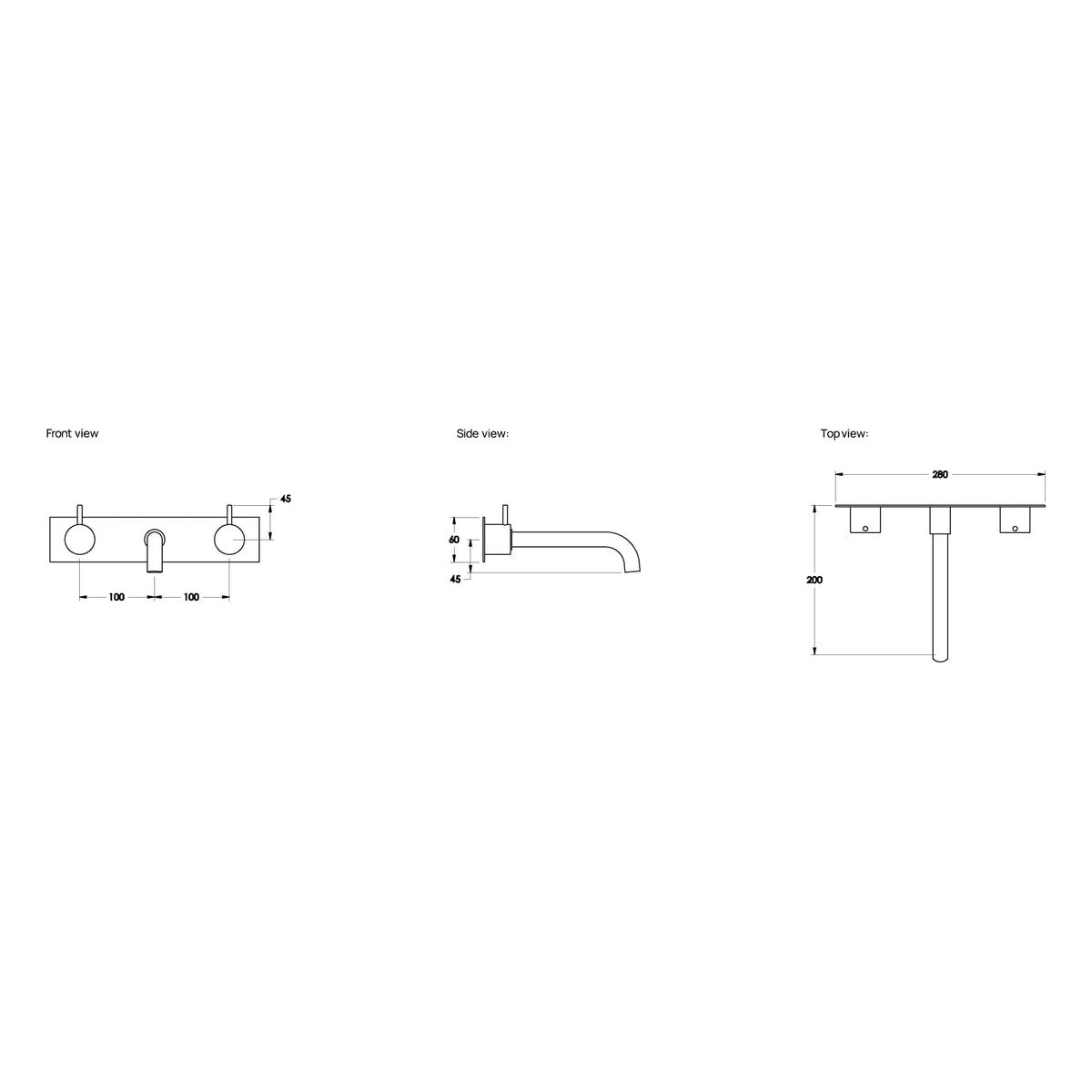 Brodware Minim 200mm Wall Set III