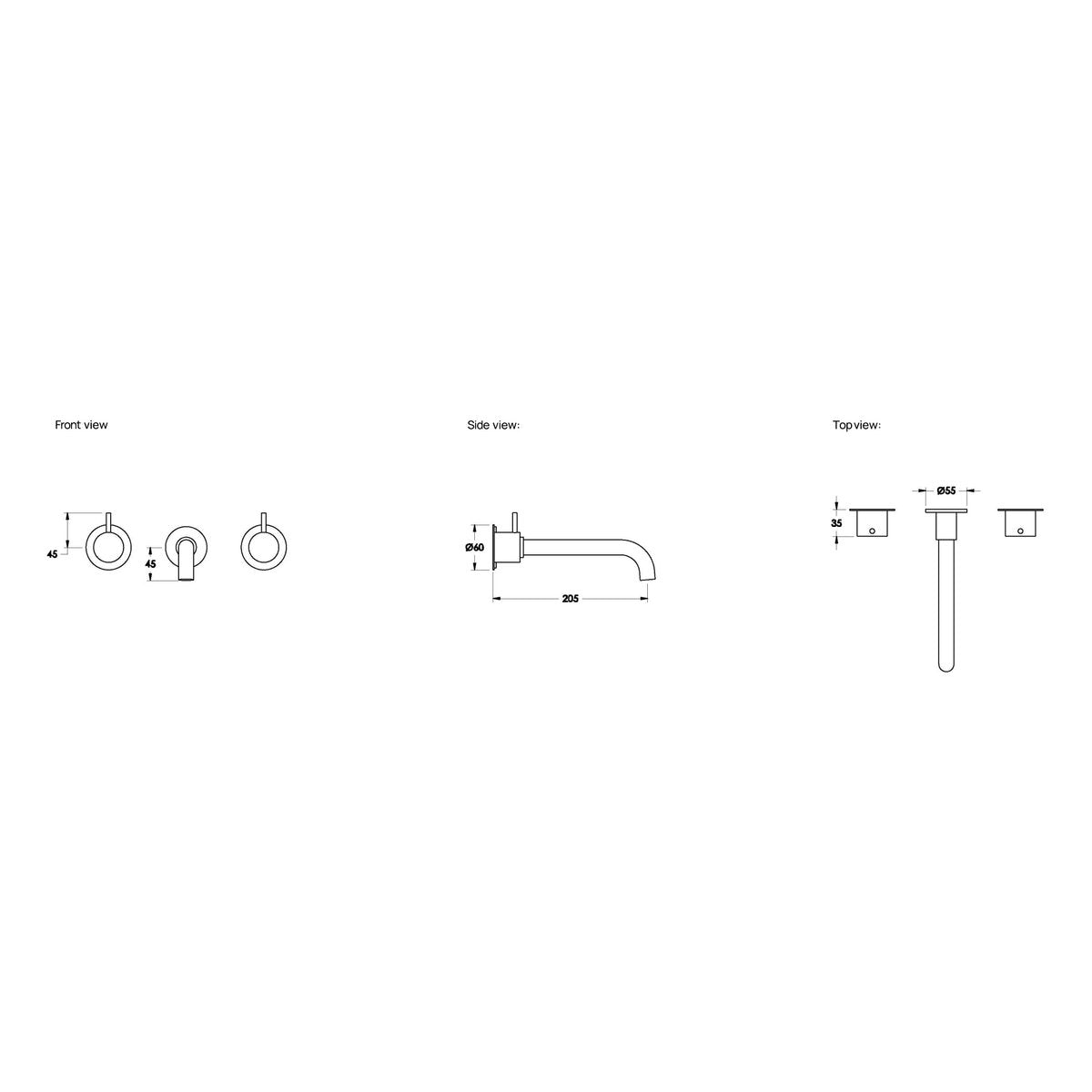 Brodware Minim 200mm Wall Set IV