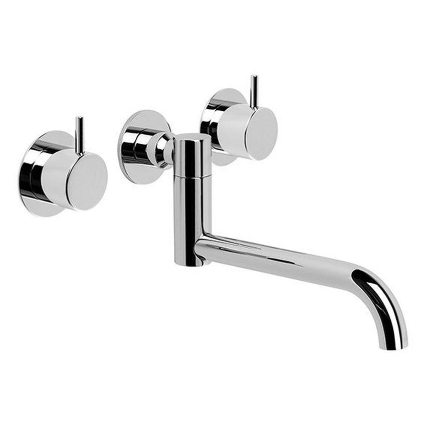 Brodware Minim Double Swivel Spout Wall Set II