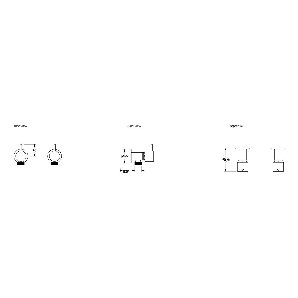 Brodware Minim Washing Machine Taps