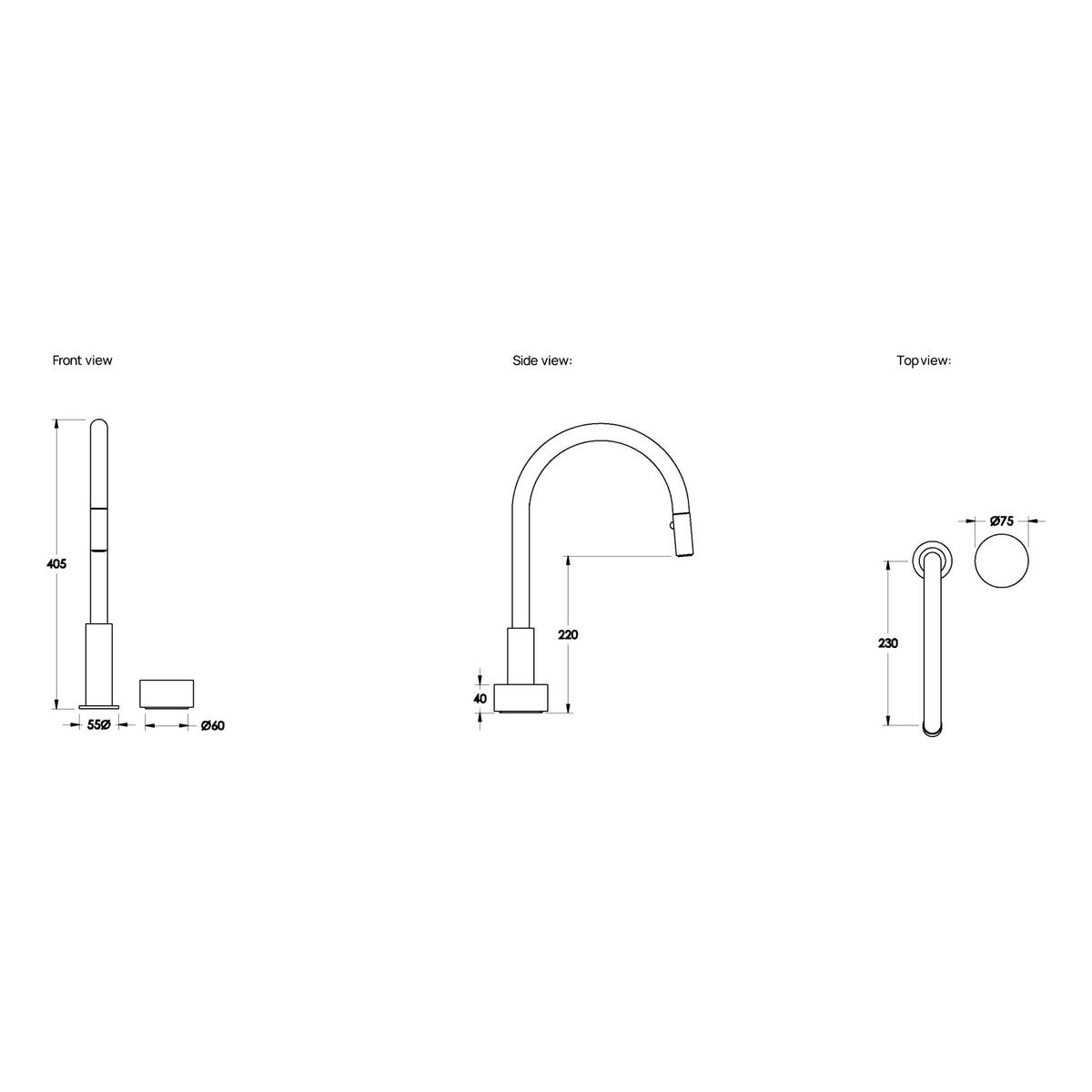 Brodware Halo Pullout Kitchen Set, Marble Handle