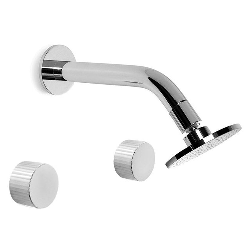 Brodware Halo 100mm Shower Set, Pleat Handle