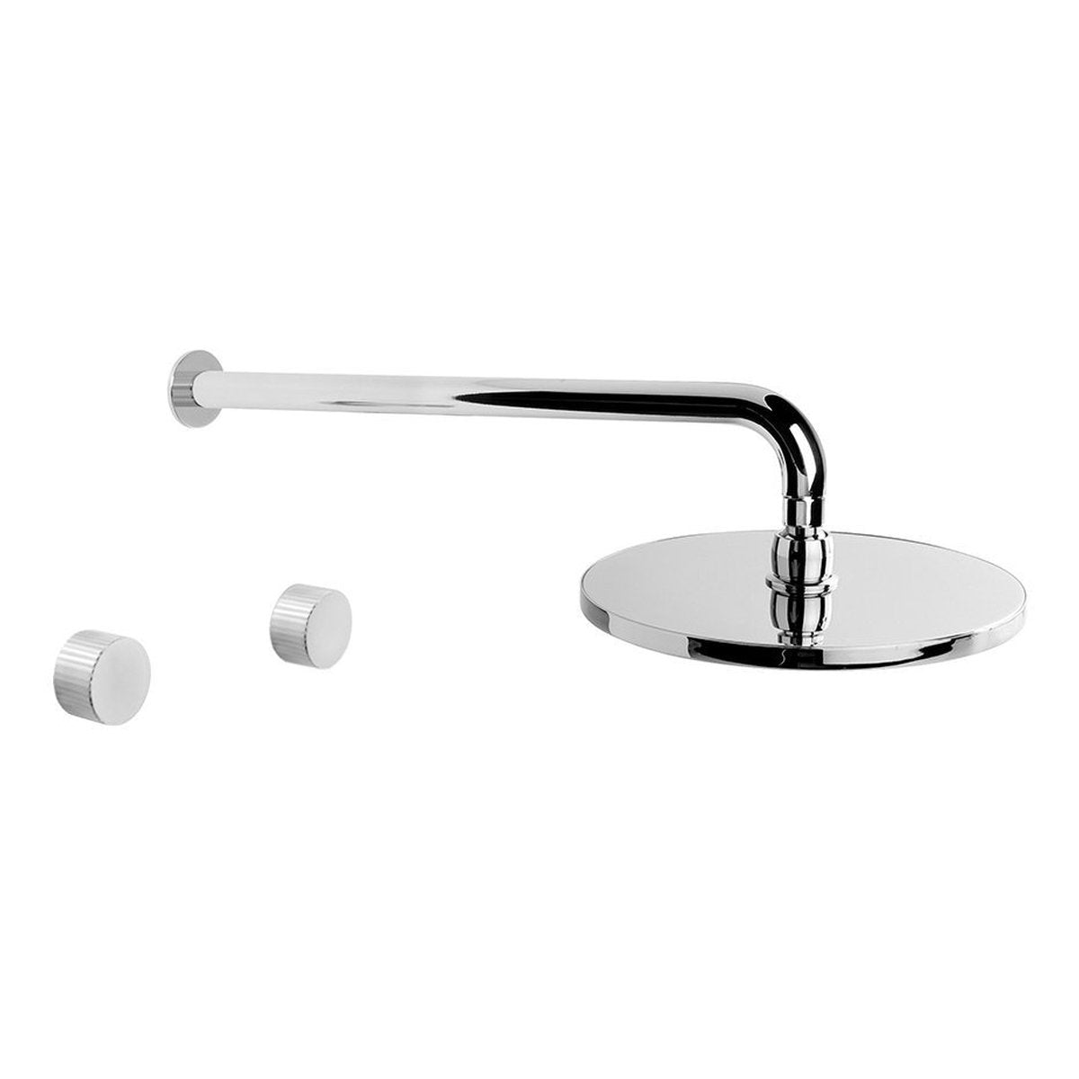 Brodware Halo 225 Shower Set, Pleat Handle