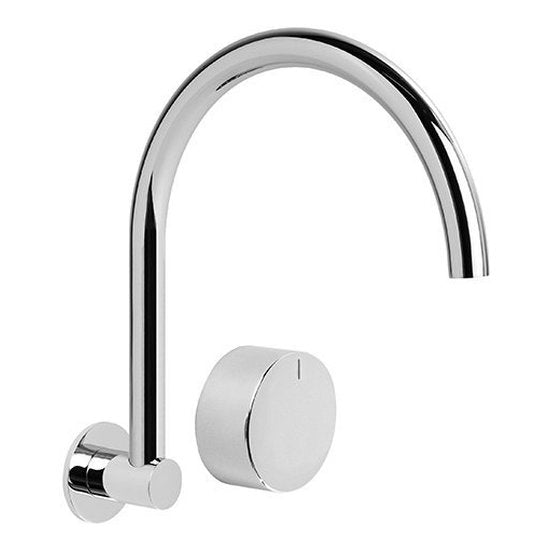 Brodware Halo Wall Mixer Set, Metal Handle