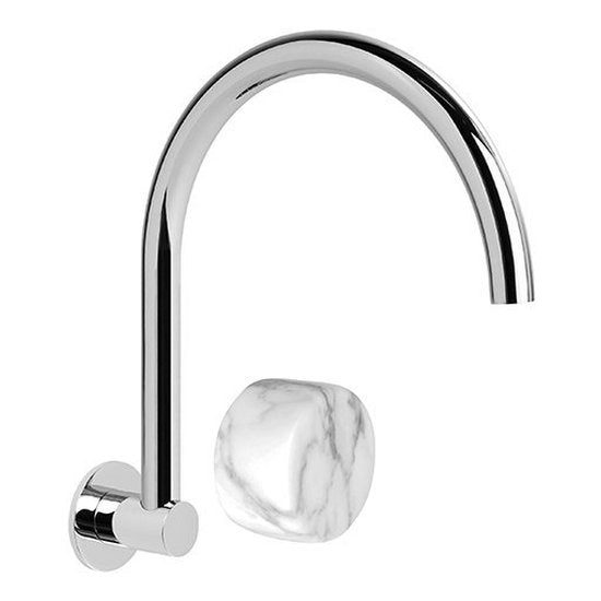 Brodware Halo Wall Mixer Set, Marble Handle