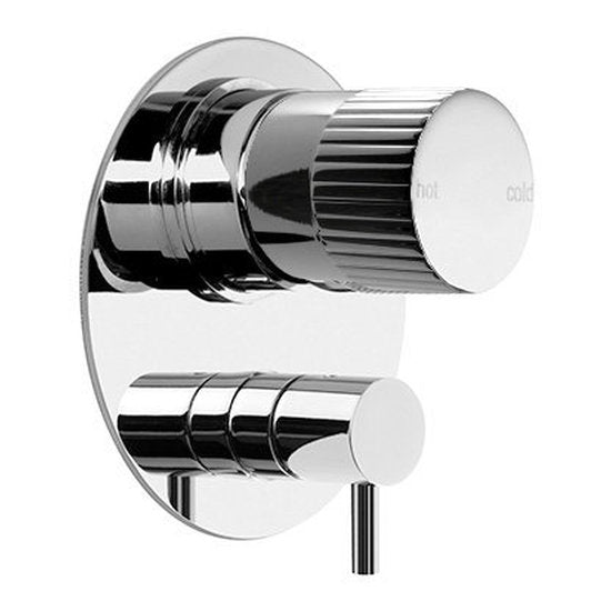 Brodware Halo Mixer Diverter, Pleat Handle