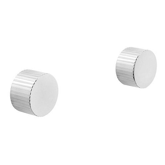 Brodware Halo Wall Taps, Pleat Handle