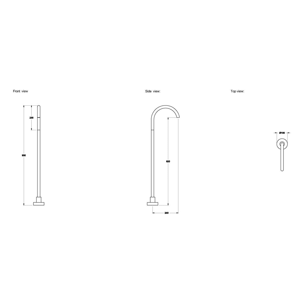 Brodware City Plus Bath Spout