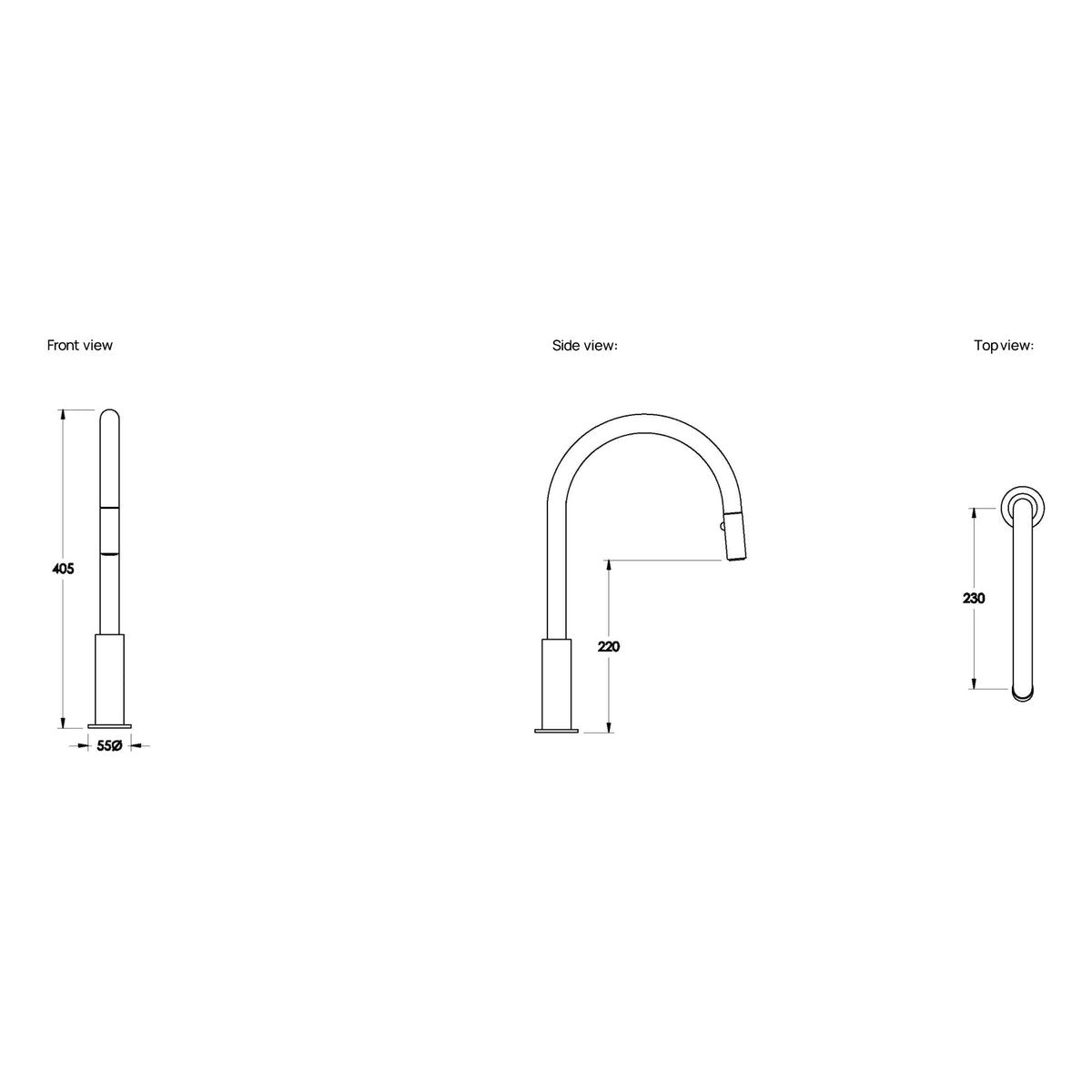 Brodware City Plus Pullout Kitchen Spout I