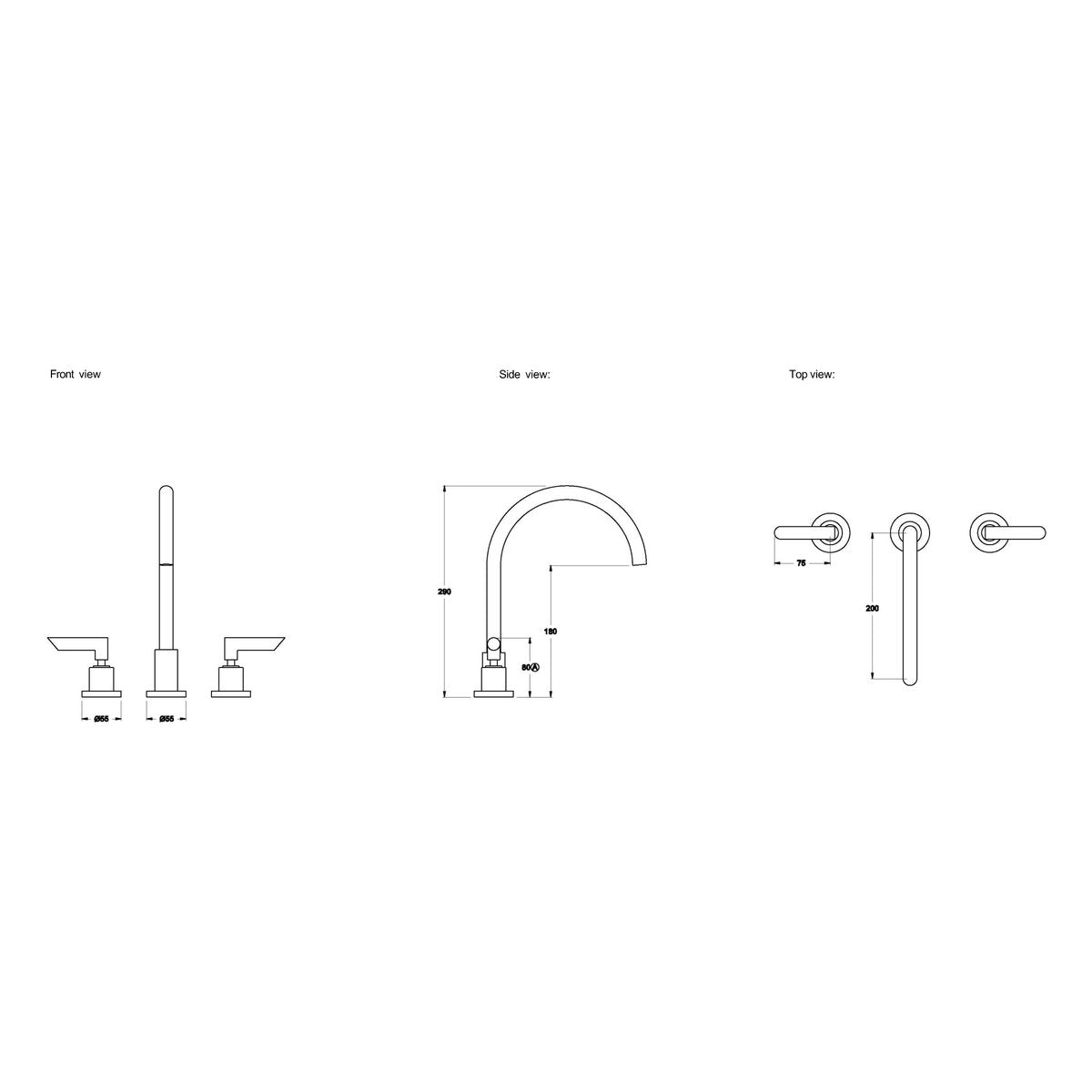 Brodware City Plus Kitchen Set I, B Lever