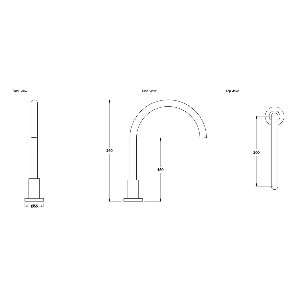 Brodware City Plus Brass Spa Spout