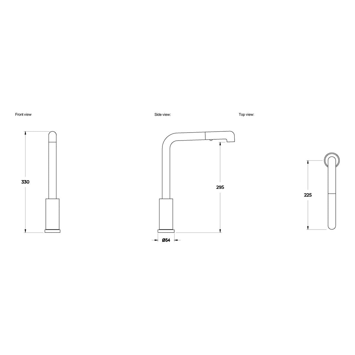 Brodware City Plus Pullout Kitchen Spout II