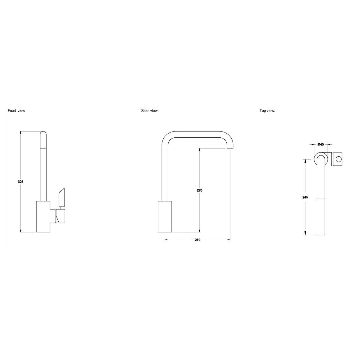 Brodware City Plus Kitchen Mixer, B Lever