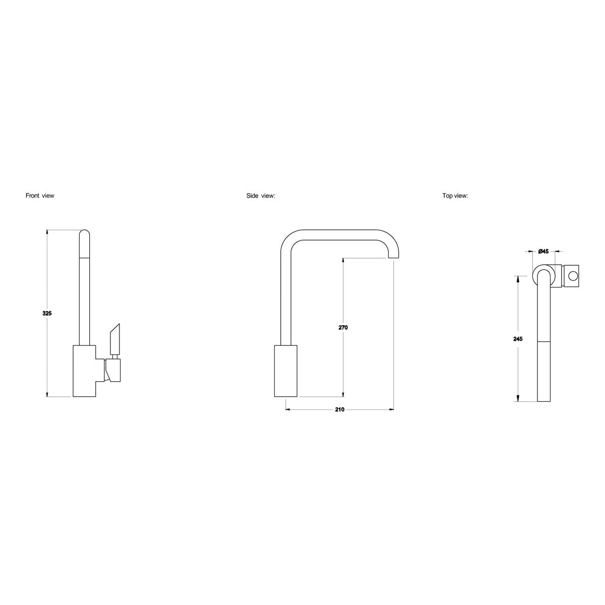 Brodware City Plus Kitchen Mixer, D Lever