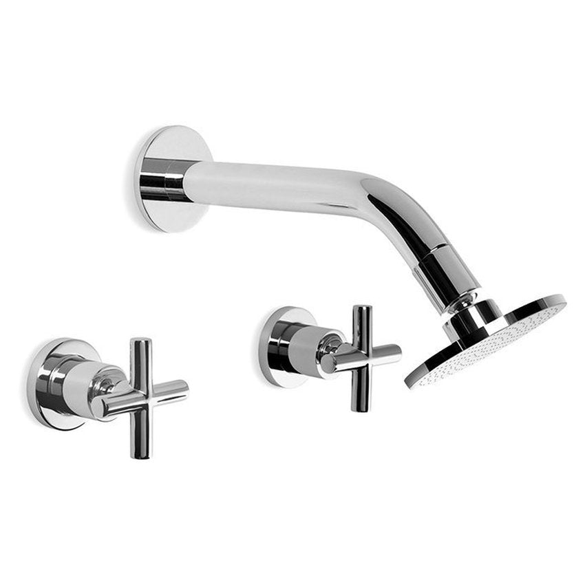Brodware City Plus 100mm Shower Set, Cross Handle