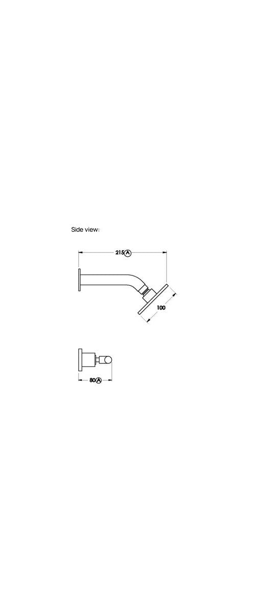 Brodware City Plus 100mm Shower Set, B Lever