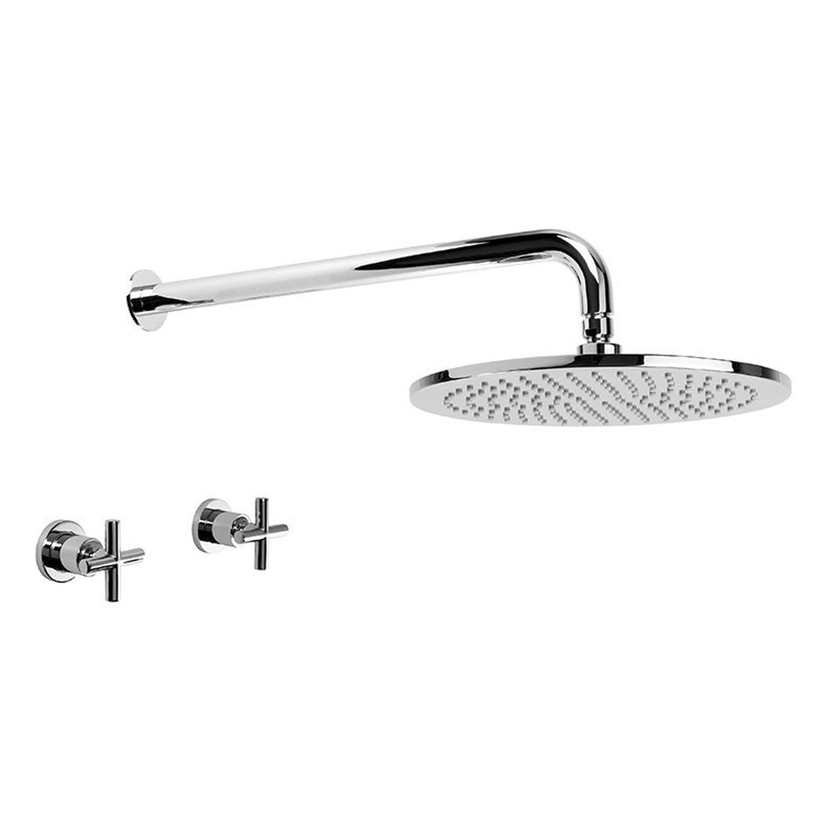 Brodware City Plus 300mm Shower Set, Cross Handle