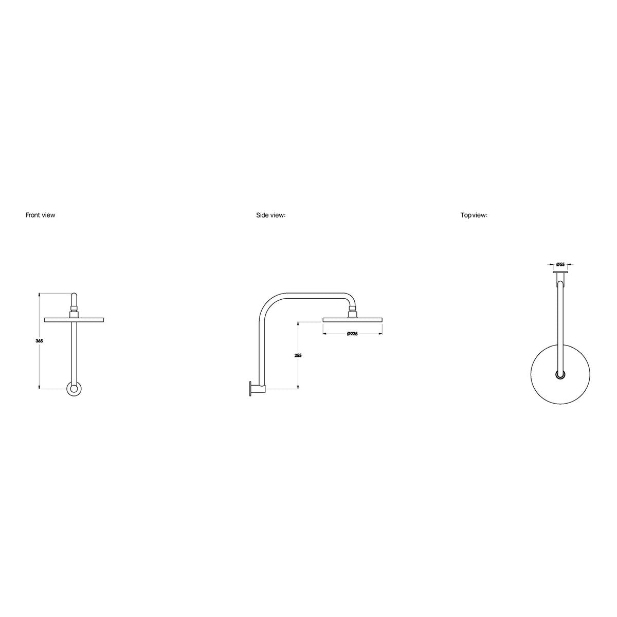 Brodware City Plus Shower With 225mm Rose