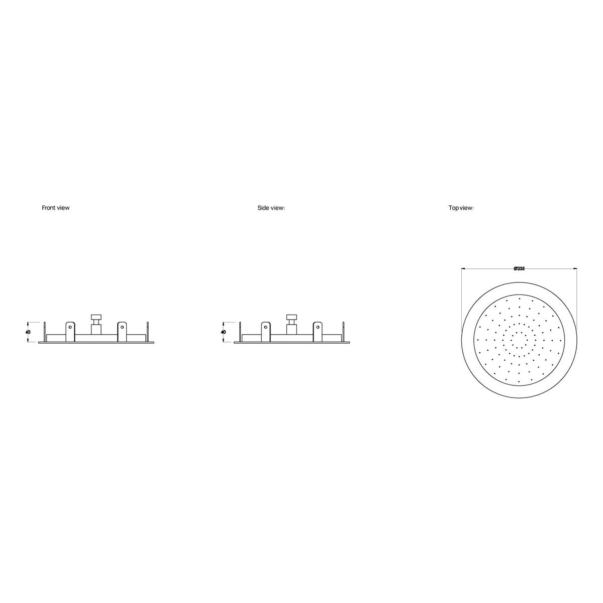 Brodware City Plus Flush Mount Shower