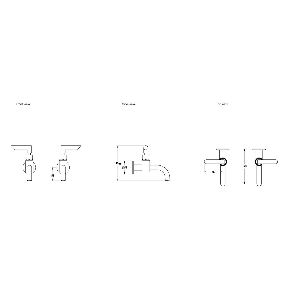 Brodware City Plus Bib Taps, B Lever