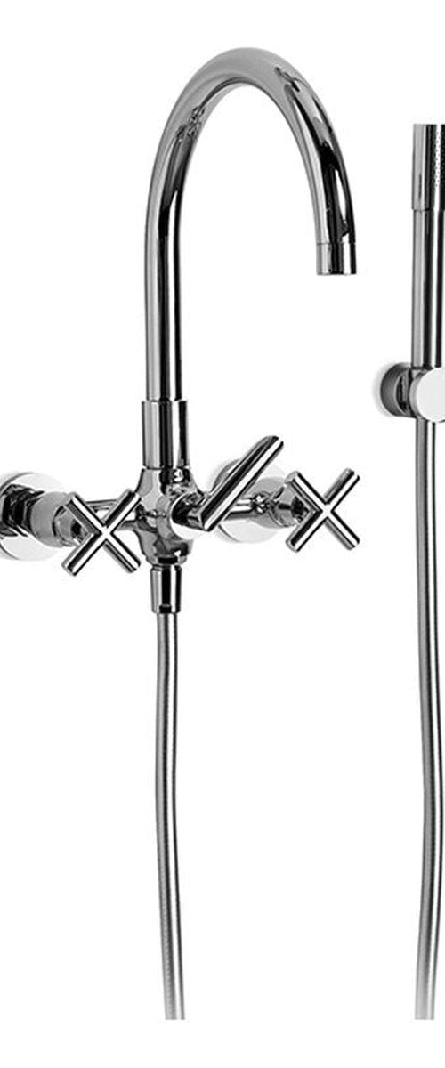 Brodware City Plus Bath Mixer With Handshower I, Cross Handle