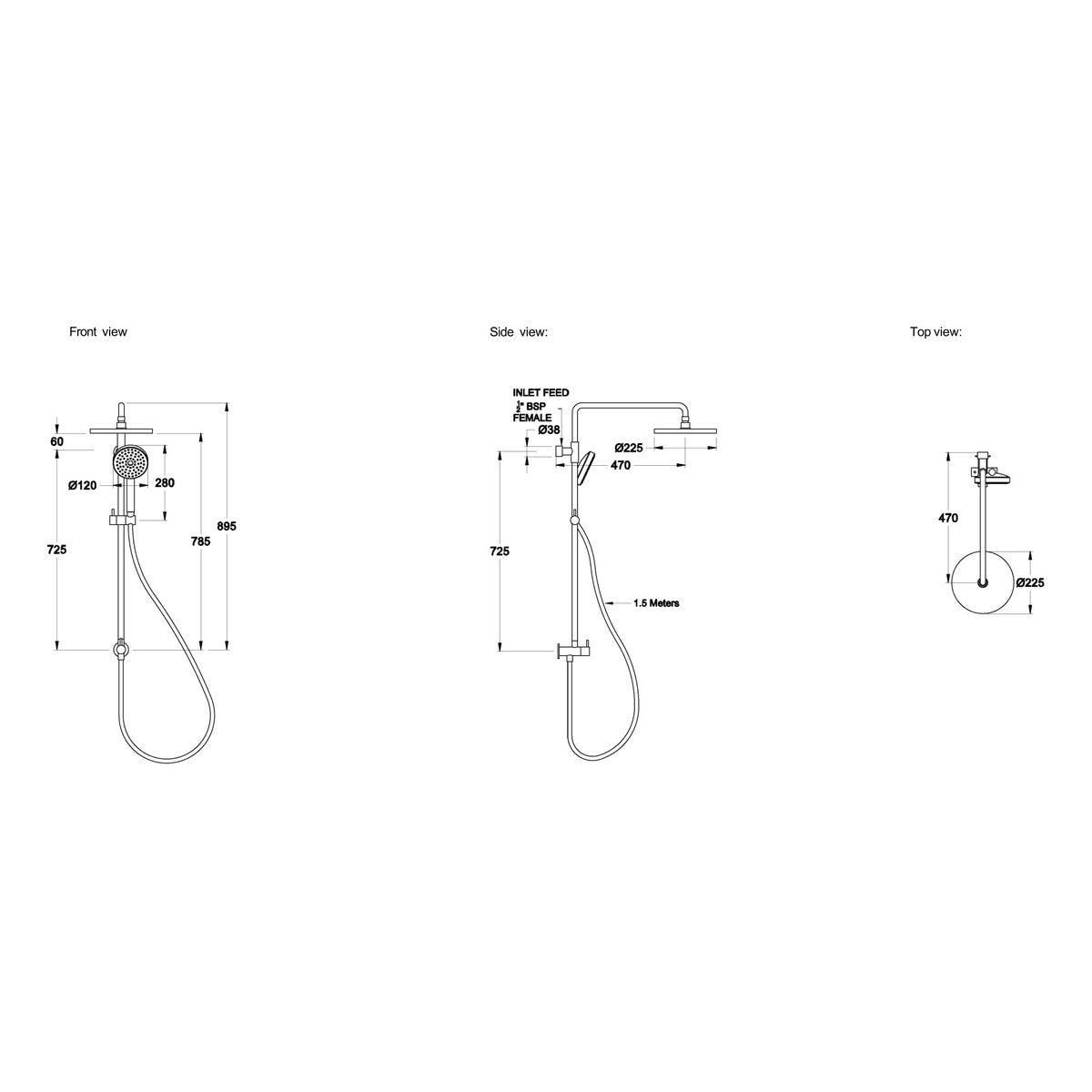 Brodware City Plus Shower With Multi-Function Handshower