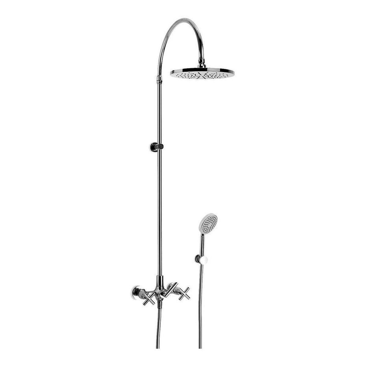 Brodware City Plus 225mm Shower Set II, Cross Handle