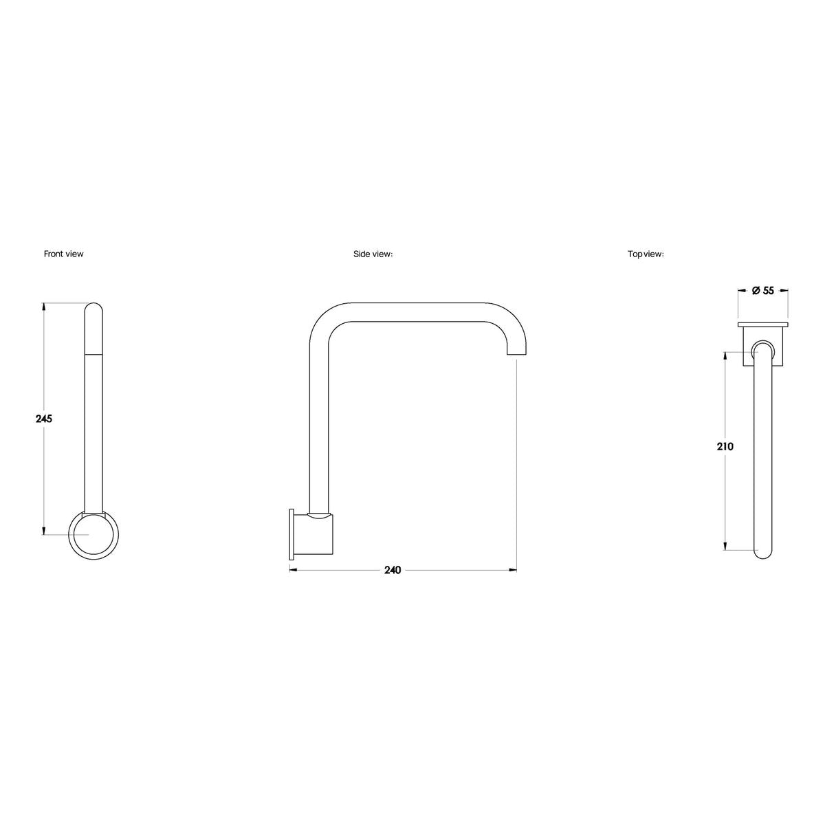 Brodware City Plus Wall Spout