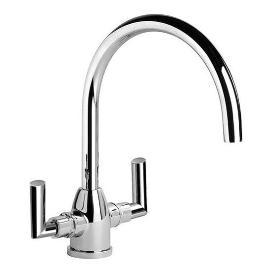 Brodware City Plus Kitchen Mixer, Swivel Spout, D Lever