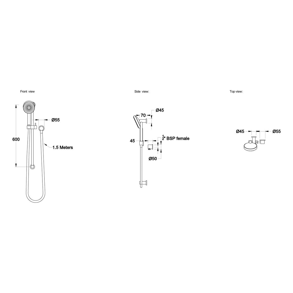 Brodware City Plus Multi-function Handshower Set I