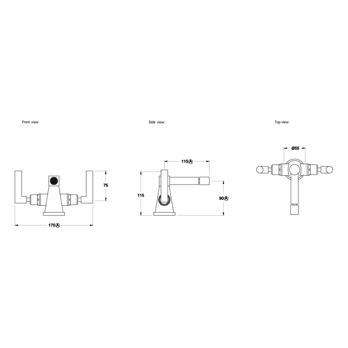 Brodware City Plus Bidet Mixer, D Lever
