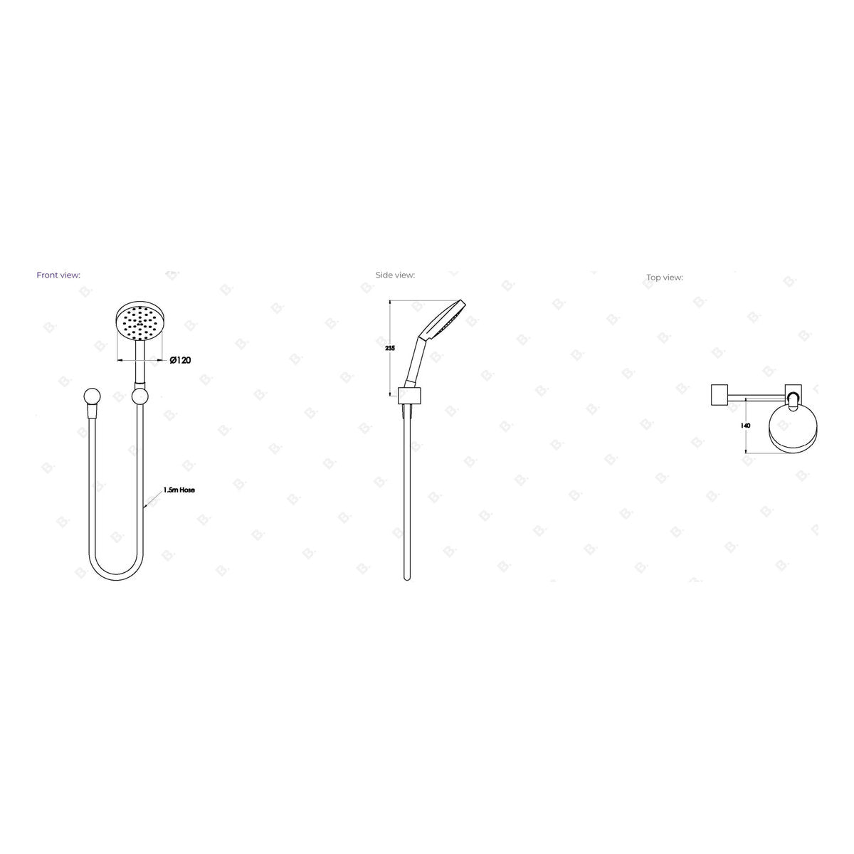Brodware City Plus Multi Function Handshower I