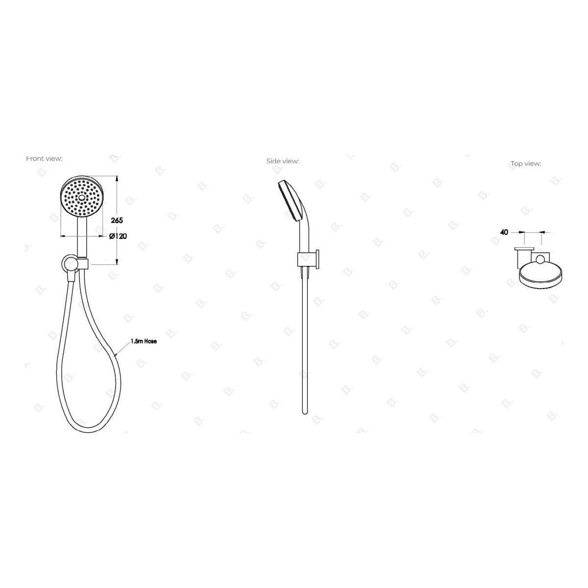 Brodware City Plus Multi Function Handshower II